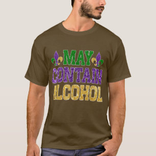 T-shirt Mardi Gras Boissons De Bières Peut Contenir De L'A