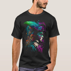 T-shirt Mardi Gras Carnaval défilé avec perles et ma