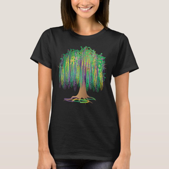 T-shirt Mardi Gras Carnaval Mexicain Graphic Bead Tree Bou (Devant)
