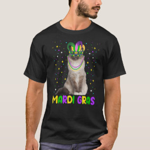 T-shirt Mardi Gras Carnavals Cute Birman Chat Animaux