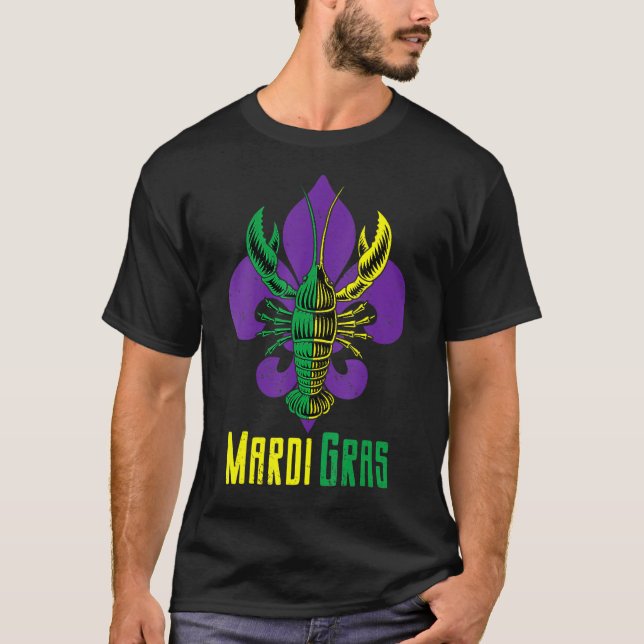 T-shirt Mardi Gras Carnival Crawfish Stylisé Lilly 1 (Devant)