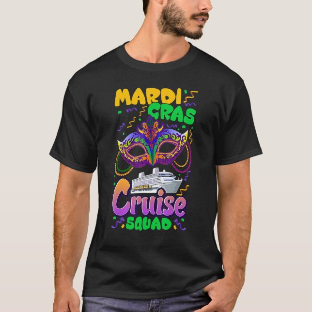 T-shirt Mardi Gras Carnival Cruise Vacation Travel Group M (Devant)