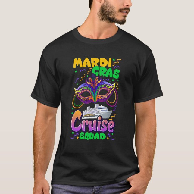 T-shirt Mardi Gras Carnival Cruise Vacation Travel Group M (Devant)
