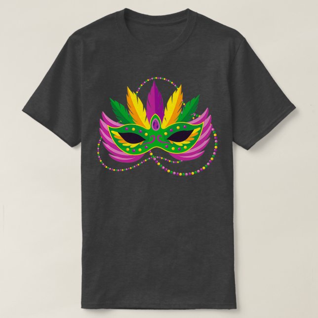 T-shirt Mardi Gras Carnival Masks Funny Mardi Gras Masquer (Design devant)