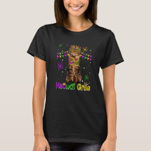T-shirt Mardi Gras Cat Cute Maine Cat Cat Cat Carnival Mas