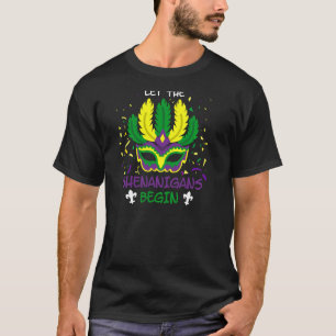 T-shirt Mardi Gras Cirque Masque De Raisins Laisser Les Sh