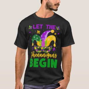 T-shirt Mardi Gras Costume Laisser Les Shenanigans Commenc