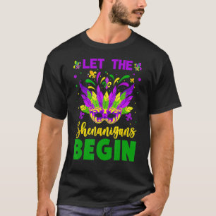 T-shirt Mardi Gras Costume Laisser Les Shenanigans Commenc