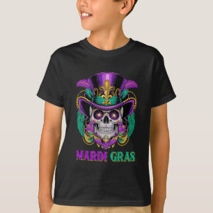 T-shirt Mardi Gras Costume sucre crâne Carnaval New Orlean