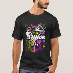 T-shirt Mardi Gras Cruise Crew 2024 Cruising Funny Festiva