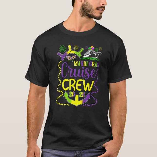 T-shirt Mardi Gras Cruise Crew Family Matching Cruise (Devant)