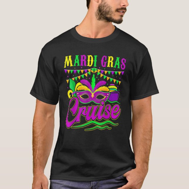 T-shirt Mardi Gras Cruise Cruising New Orleans Party Costu (Devant)