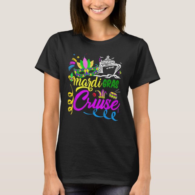 T-shirt Mardi Gras Cruise Cruising New Orleans Party Costu (Devant)