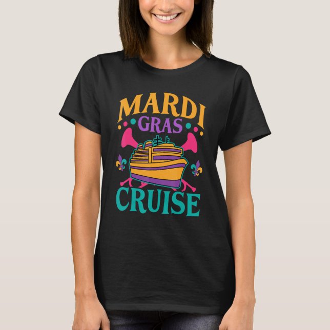 T-shirt Mardi Gras Cruise Party Celebration Fun New Orlean (Devant)