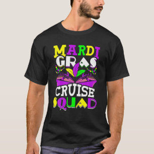 T-shirt Mardi Gras Cruise Squad Croisière Vacances Bateau