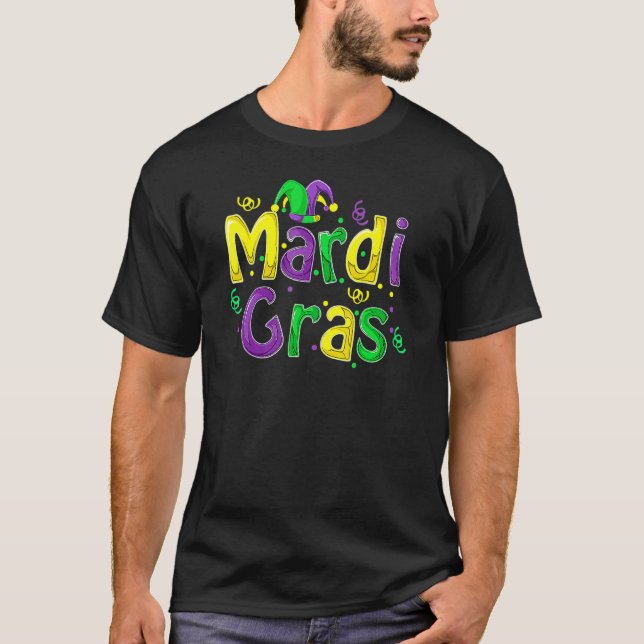 T-shirt Mardi Gras Cute Carnival Fat Tuesday Funny_5 (Devant)