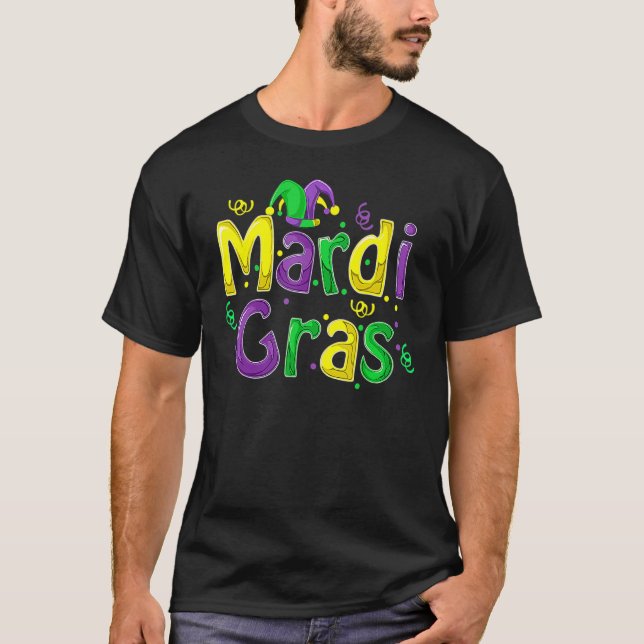 T-shirt Mardi Gras Cute Carnival Fat Tuesday Funny_6 (Devant)