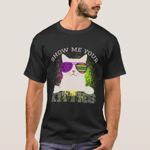 T-shirt Mardi Gras Cute Chat Montrez-Moi Votre Costume Kit