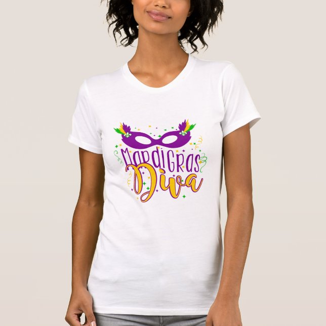 T-shirt Mardi Gras Diva (Devant)