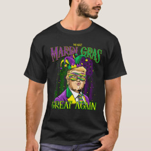 T-shirt Mardi Gras Donald Trump Mardi Gras Américain