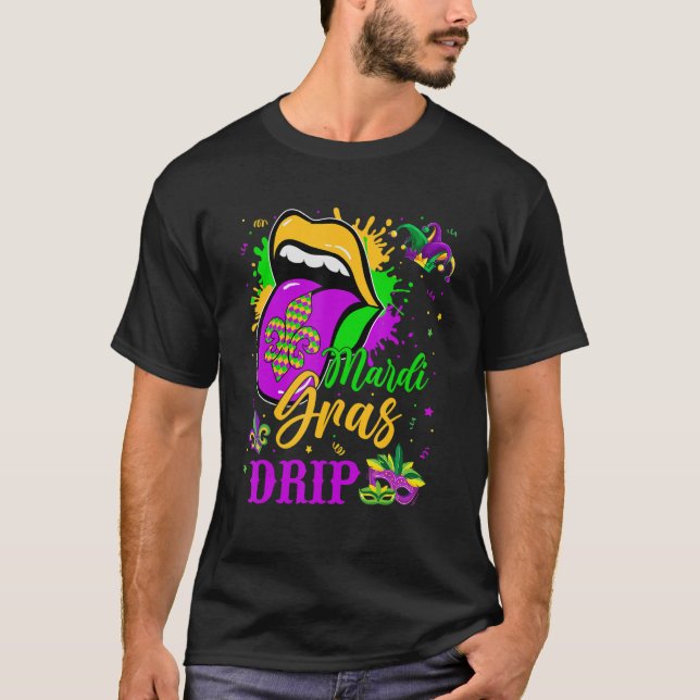 T-shirt Mardi Gras Drift New Orleans Louisiana Parade Cost (Devant)