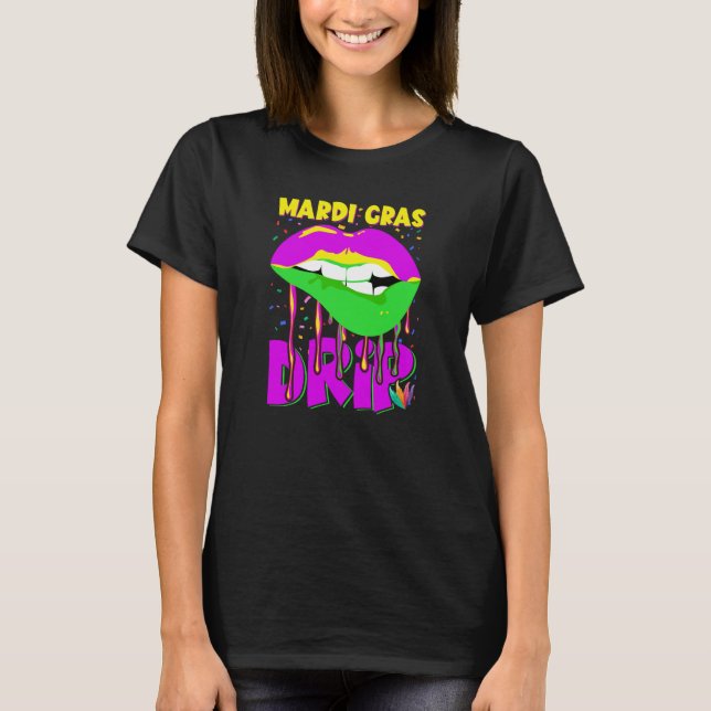 T-shirt Mardi Gras Drip Mardi Gras (Devant)