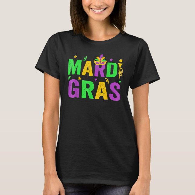 T-shirt Mardi Gras Femmes Hommes Mardi Gras Enfants Mardi  (Devant)