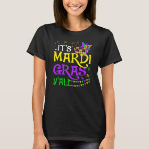 T-shirt Mardi Gras Fête Masque Son Costume Mardi Gras Yall