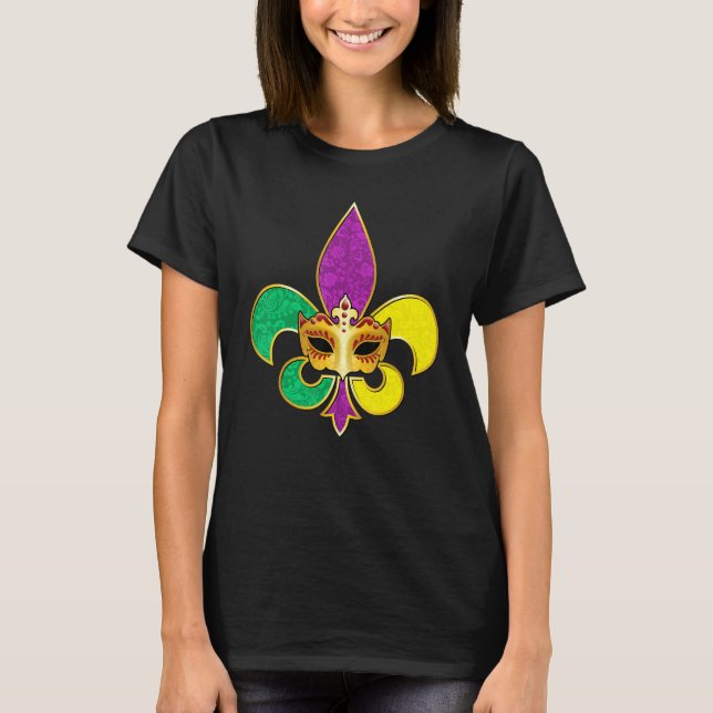 T-shirt Mardi Gras Fleur De Lis 2023 Party Festival Men Wo (Devant)