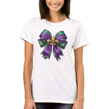 Mardi Gras Fleur-de-Lis Bow