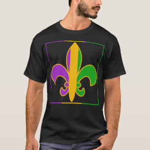 T-shirt Mardi Gras Fleur De Lis Chemise, Funny Mardi Gras