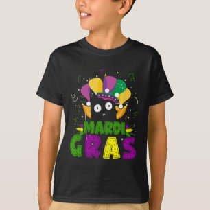 T-shirt Mardi Gras Funny Chat Noir Portant Clown Chat Mard
