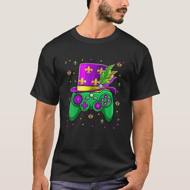 T-shirt Mardi Gras Gamer Toddler Kids Gaming Boys Cadeaux  (Devant)