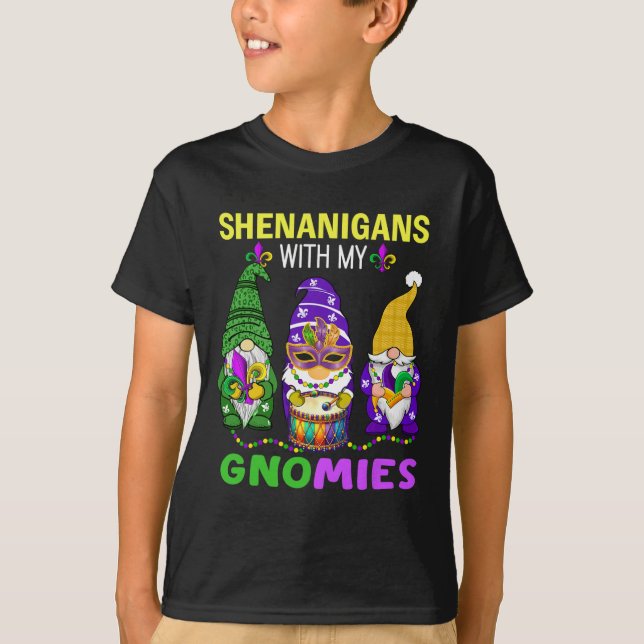 T-shirt Mardi Gras Gnomes Carnaval léopard Nouvelle-Orléan (Devant)