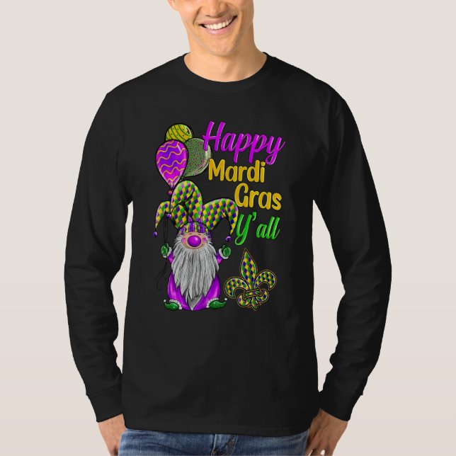 T-shirt Mardi Gras Gnomes Fleur De Lis Costume Carnaval Pa (Devant)