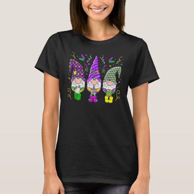 T-shirt Mardi Gras Gnomes Funny Jester Hat Gnomes Lover Me (Devant)