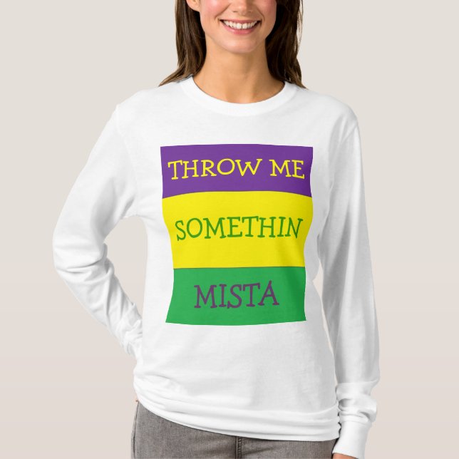 T-SHIRT MARDI GRAS HEUREUX (Devant)