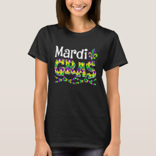 T-shirt Mardi Gras Hommes Femmes Mask Masque Mardi Gras Pe