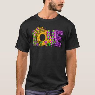 T-shirt Mardi Gras I Love Mardi Gras 2023 Perles Plumes