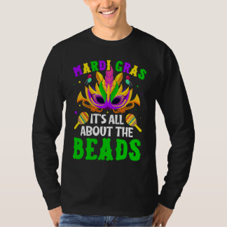 T-shirt Mardi Gras It's All About The Beads