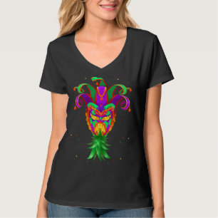 T-shirt Mardi Gras Jester Casquette Masque Swinger vers le