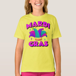 T-shirt Mardi Gras Jester Chemise Casquette Enfants