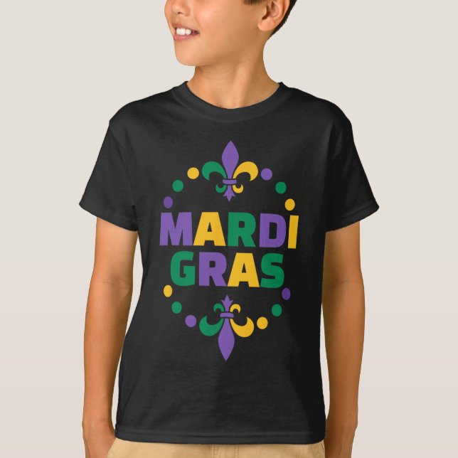 T-shirt Mardi Gras Joyeux Carnaval de Mardi Gras (Devant)