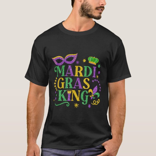 T-shirt Mardi Gras King Fun Parade Mardi Gras Carnival Cos (Devant)