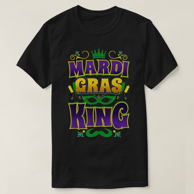 T-shirt Mardi Gras King Fun Parade Mardi Gras Carnival Cos (Design devant)