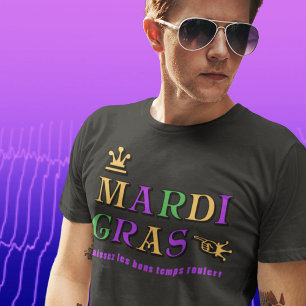 T-shirt Mardi Gras Laissez les bons temps rouler
