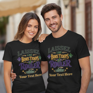 T-shirt Mardi Gras Laissez Les Bons Temps Rouler Bateau à 