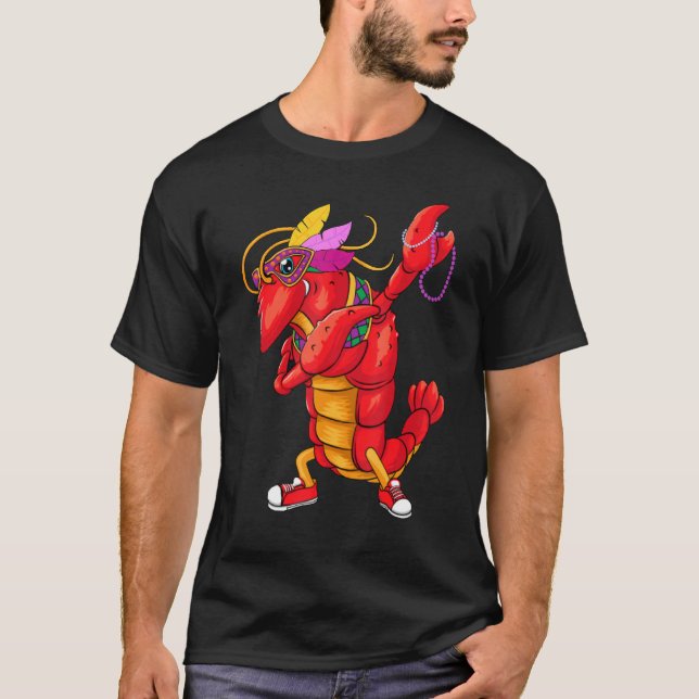 T-shirt Mardi Gras, langouste (Devant)