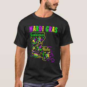 T-shirt Mardi Gras Louisiana Funny Festival