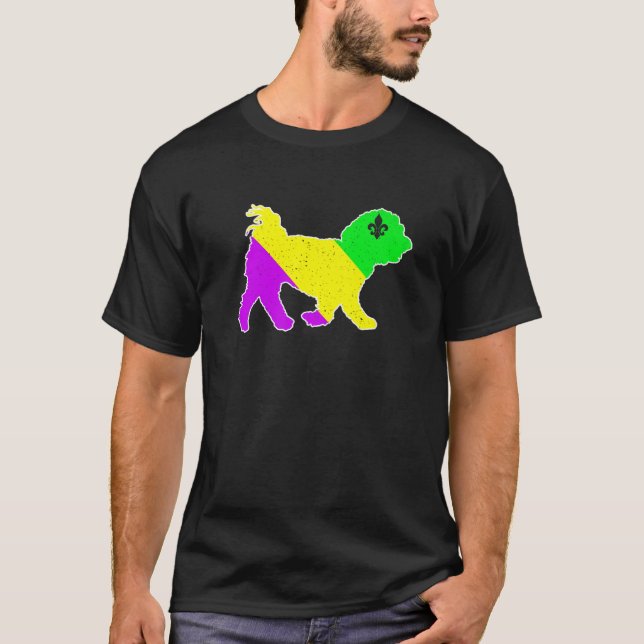 T-shirt Mardi Gras Maltese Chien Funny Amoureux des chiens (Devant)